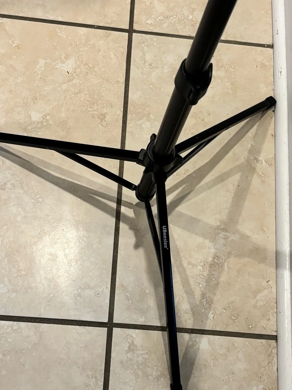 Adjustable Black Floor Lantern Stand - Modern Home Accent